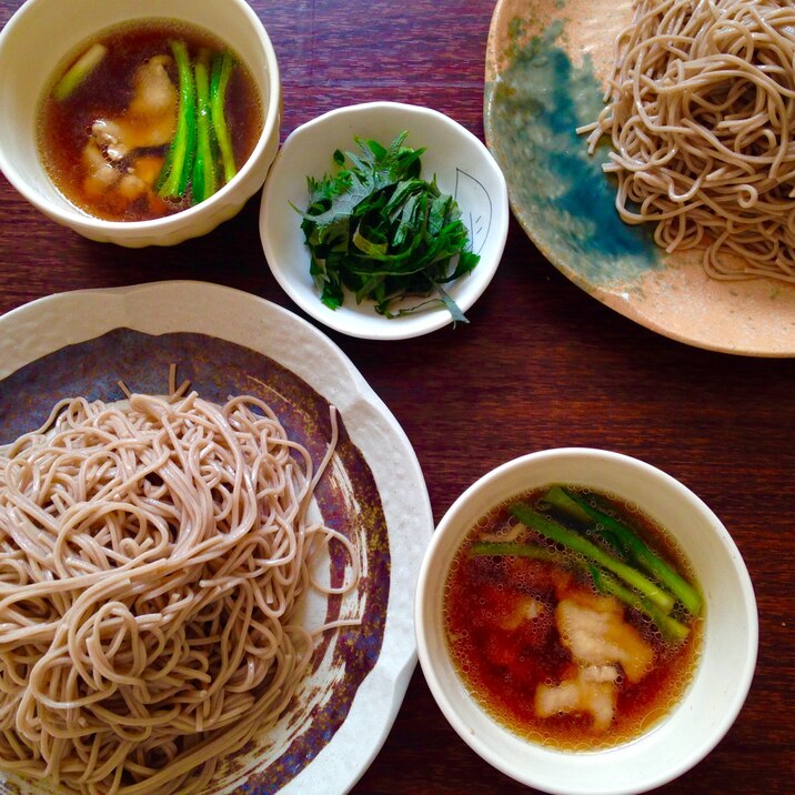 鶏のつけ蕎麦★